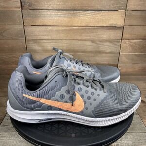 Nike Womens Downshifter 7 852466-001 Gray Running Shoes Lace Up Low Top Size 10
